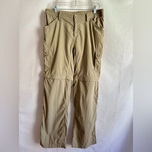 The North Face Women’s Tan Convertible Cargo Short Pants Size: 12